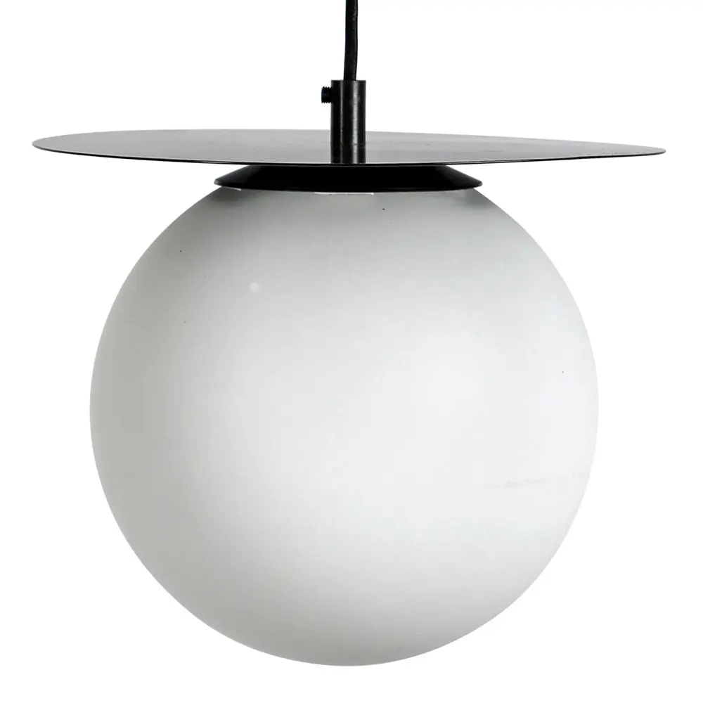 Lush Globe taklampe 27 cm svart/hvit