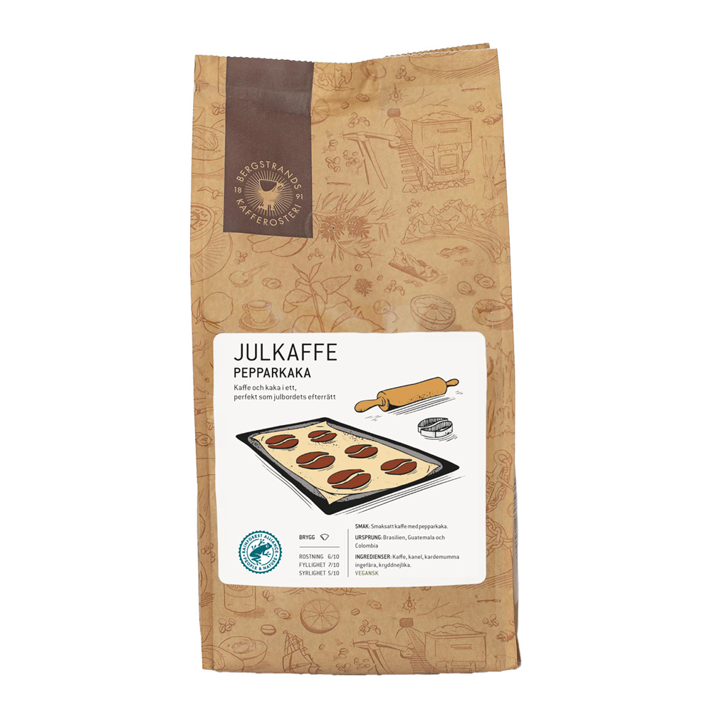 Bergstrands Kafferosteri - Julkaffe pepparkaka malet 250g