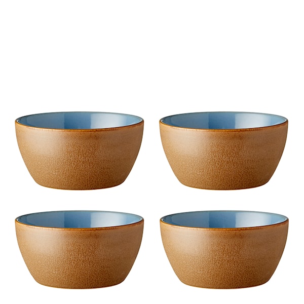 BITZ Skål 12 cm 4-pack Wood/Ocean