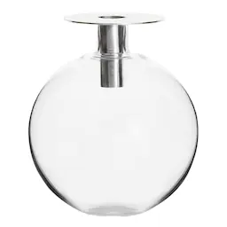 Sagaform Top vase/lysestake 18 cm sølv
