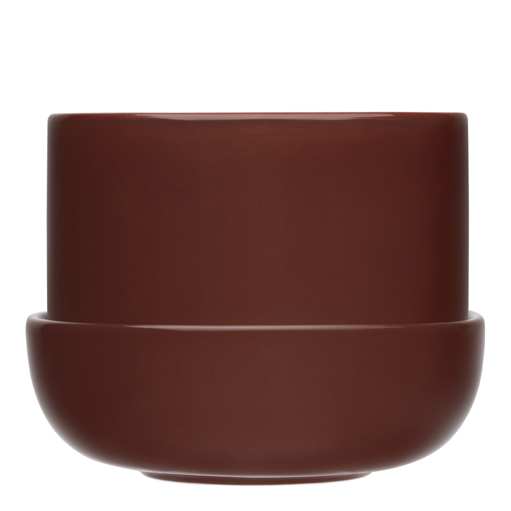 Iittala - Nappula Kruka med Fat 17x13 cm Brun