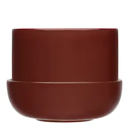 iittala Nappula potteskjuler m/skål 17x13 cm brun