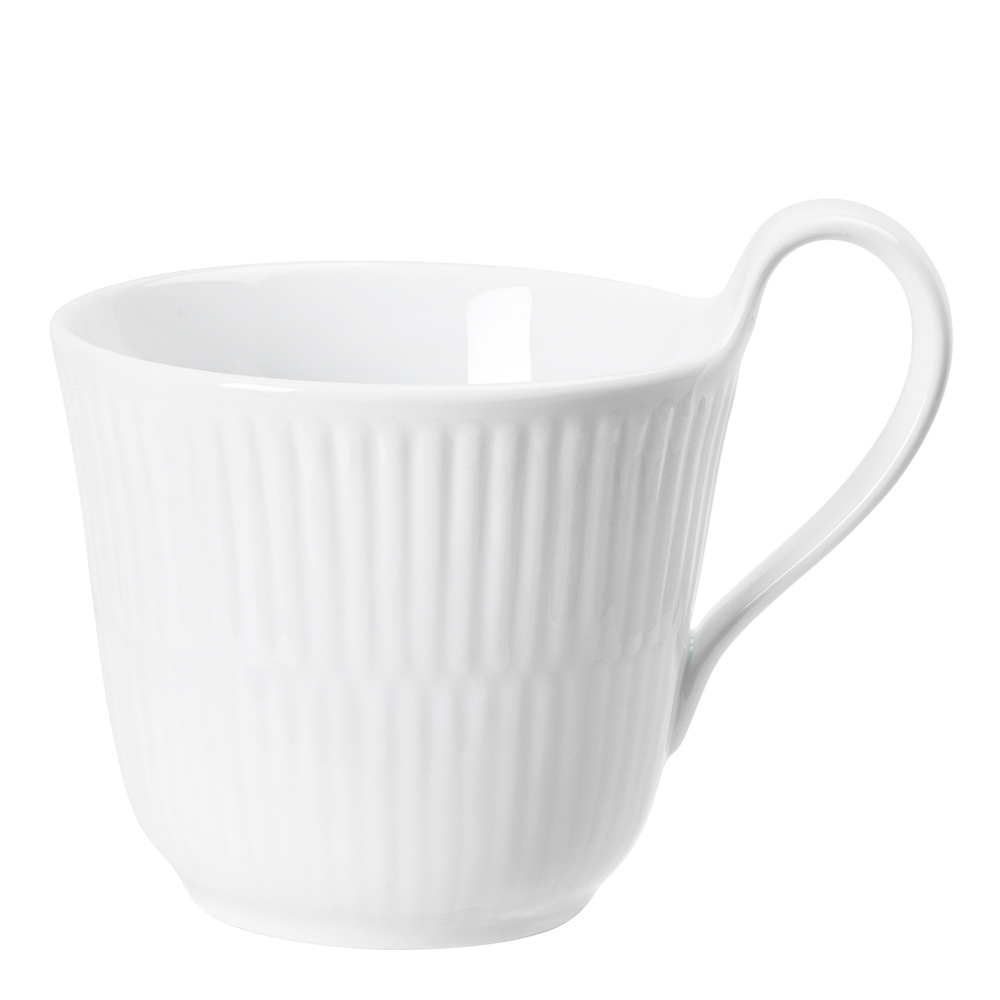 Royal Copenhagen – White Fluted Mugg Högt Handtag 24 cl