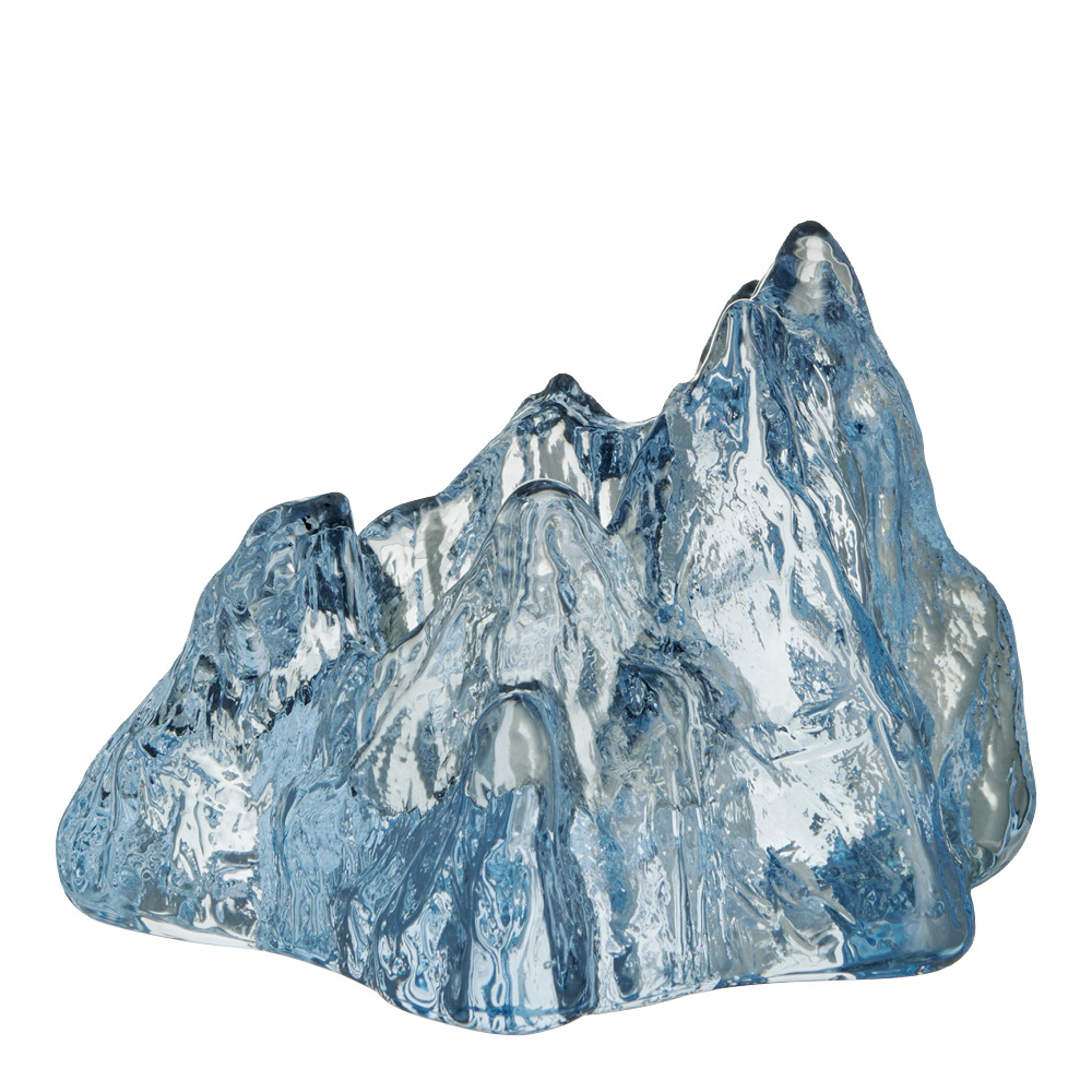 Kosta Boda – The Rock ljuslykta 9,1 cm ice blue