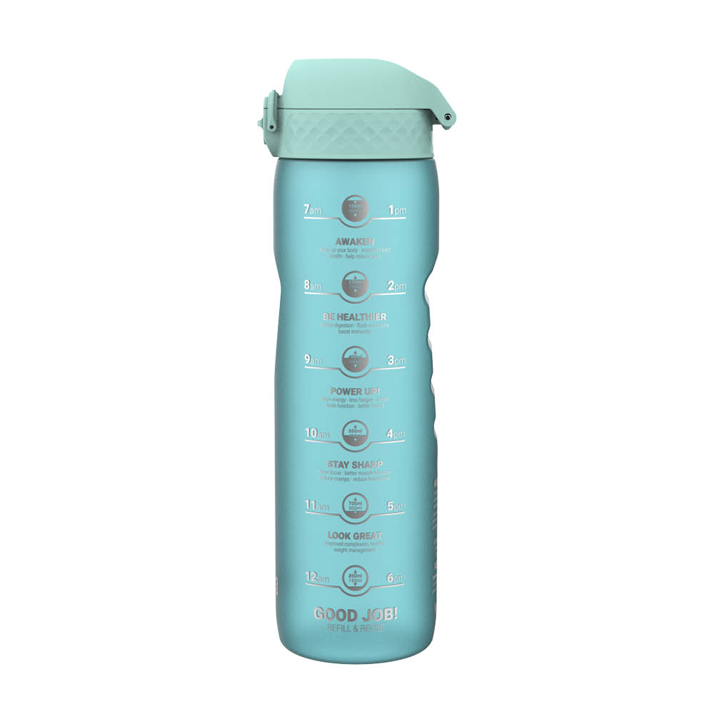 ION8 - Motivational Bottle Dricksflaska 1 L Sonic Blue