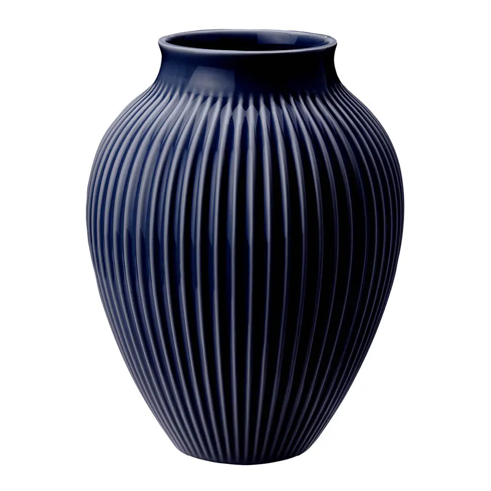 Ripple vase 27 cm dark blue