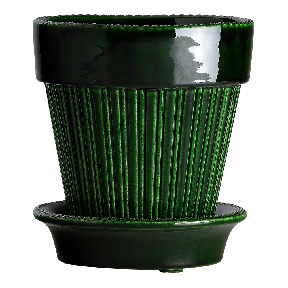 Produktfoto för Bergs Potter - Simona Kruka/Fat 12 cm Grön emerald