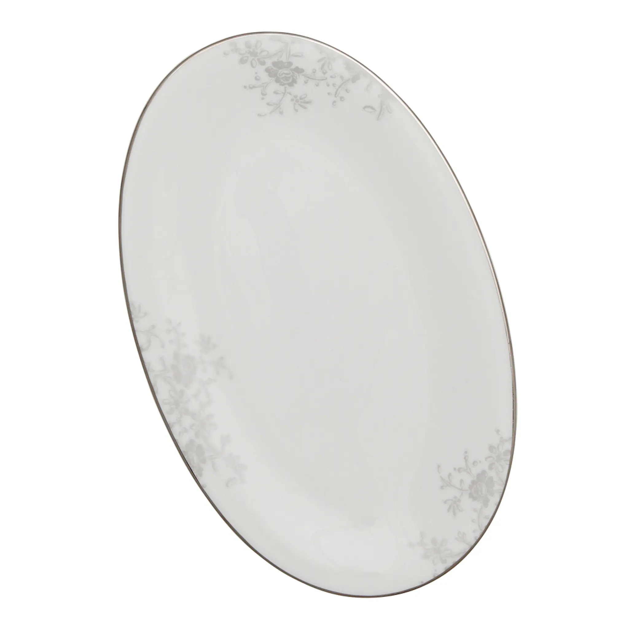 Royal Porcelain Angelina Platinum Vati 22x14 cm Valkoinen