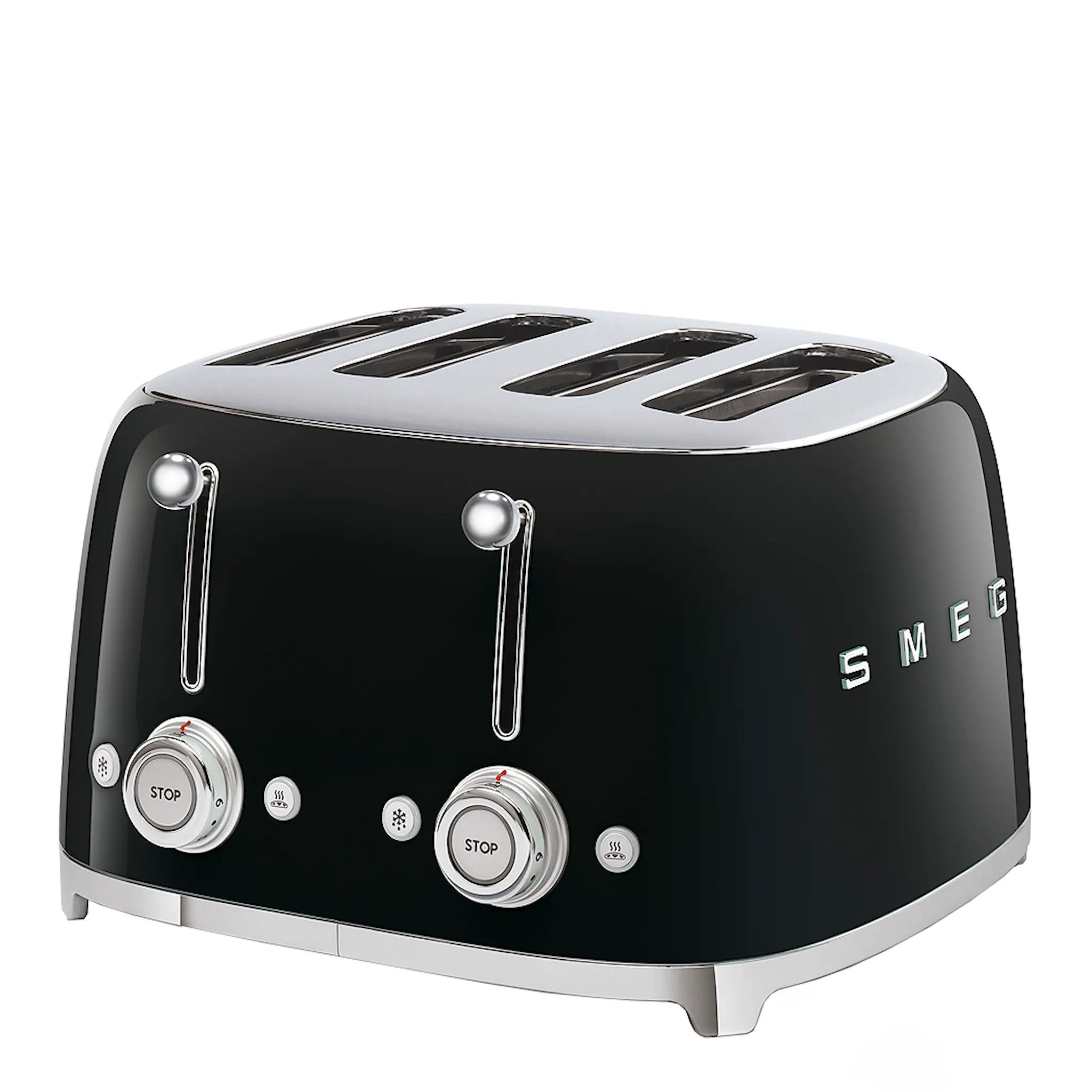 SMEG Smeg 50's style Leivänpaahdin neliömäinen 4 viipaletta Musta