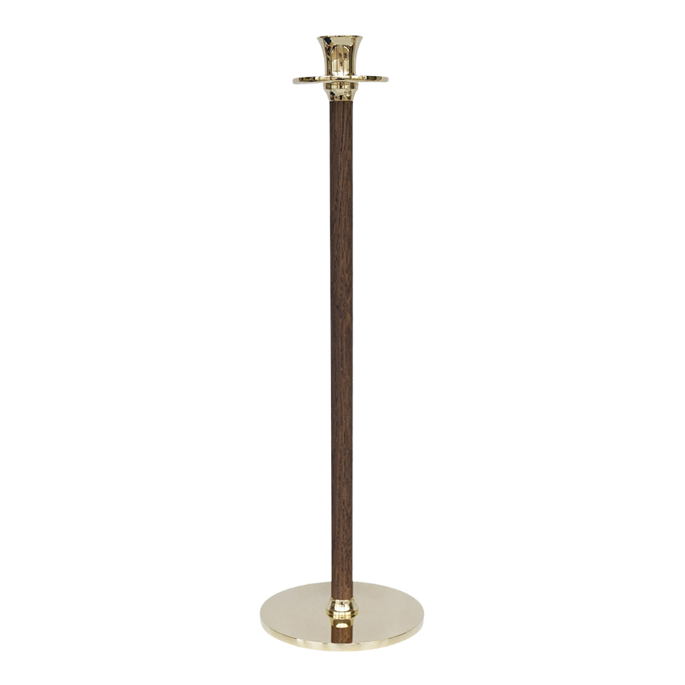 Hilke – Alto Basso Ljusstake 38 cm Mässing & Ek