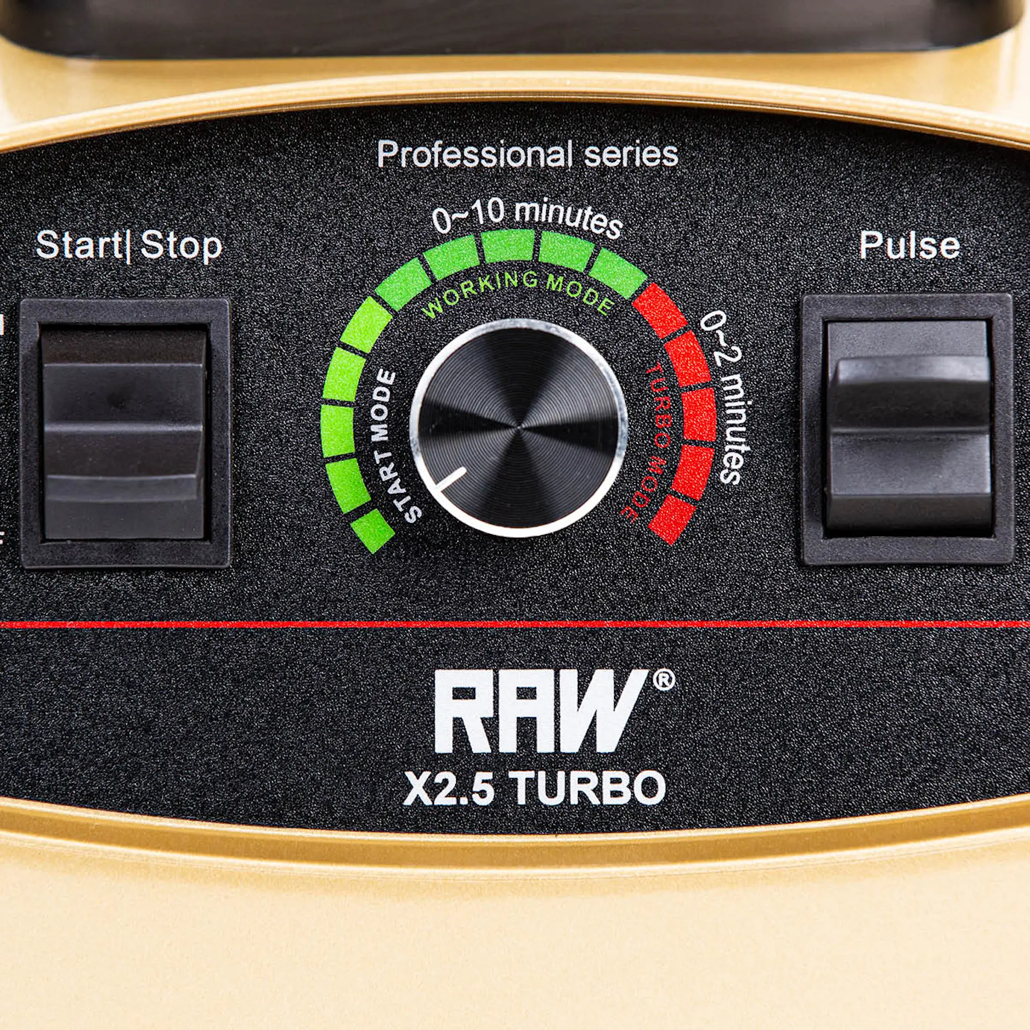 RAW Blender X Tehosekoitin 2,5 Turbo 2,2L 1800W Kulta