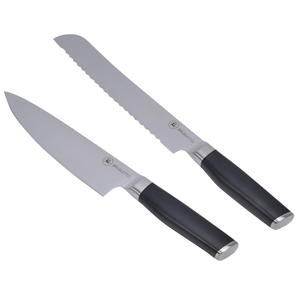 Brusletto Knivset 2-pack Rostfri