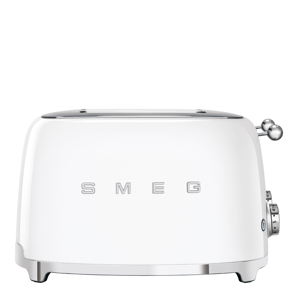 Smeg – Smeg Brödrost 4 skivor TSF02 kvadrat Vit