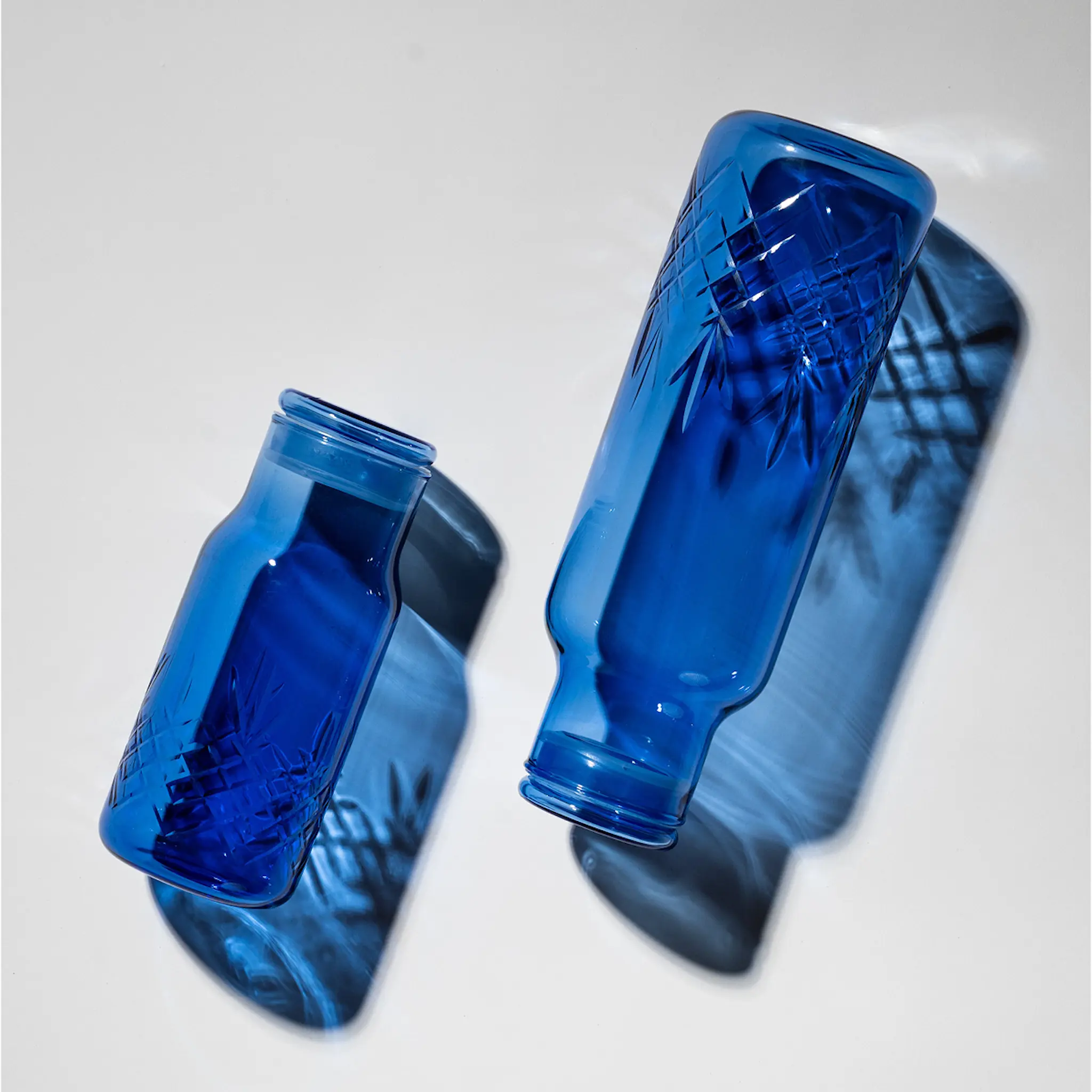 Frederik Bagger Crispy Bottle Small Karaffel 50 cl Blue