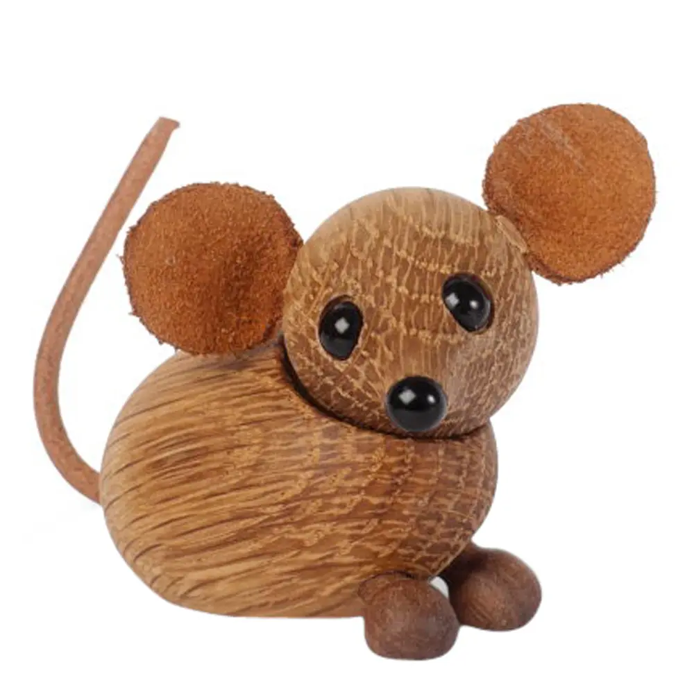 The country mouse tredekorasjon 4,5 cm eik