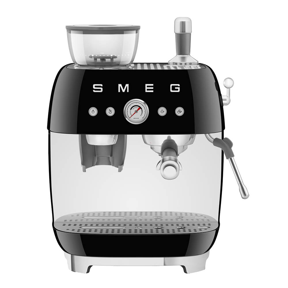 Smeg – Smeg Manuell Kaffemaskin med Kvarn EGF03 Svart