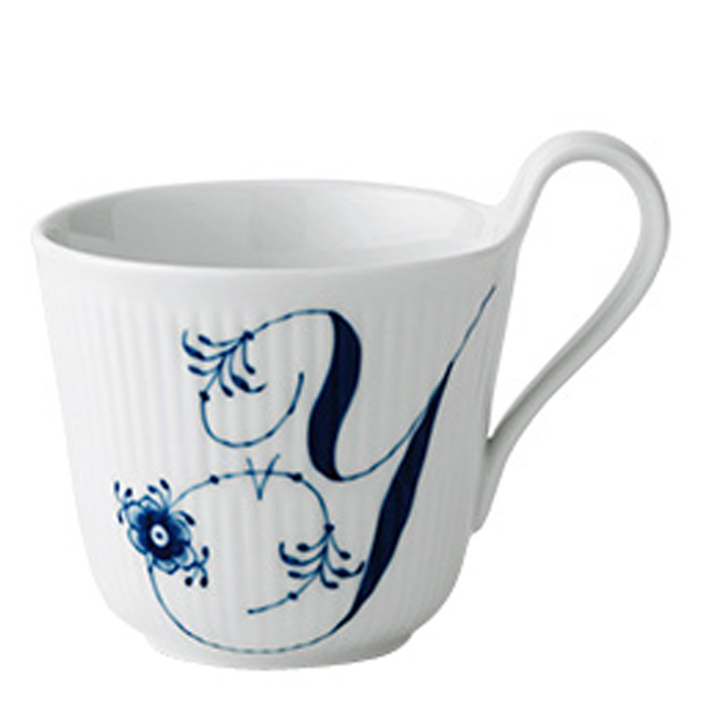 Royal Copenhagen – Blue Fluted Pl Alphabet Mugg 33 cl Y