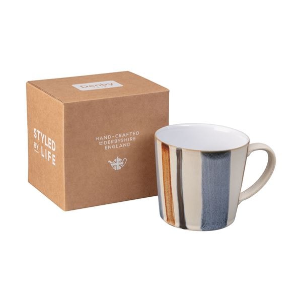 Brown Stripe Mugg Stor 40 cl Brun