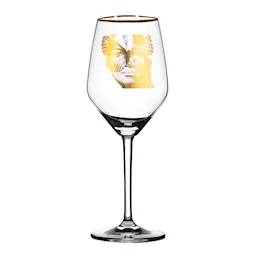 Carolina Gynning Rosé-/Vitvinsglas Golden Butterfly 40 cl Guld