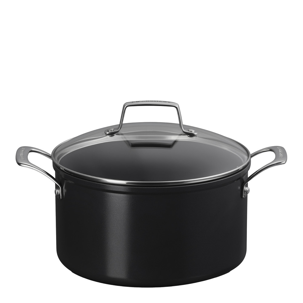 Le Creuset – ENSC gryta med glaslock 6 L 24 cm black