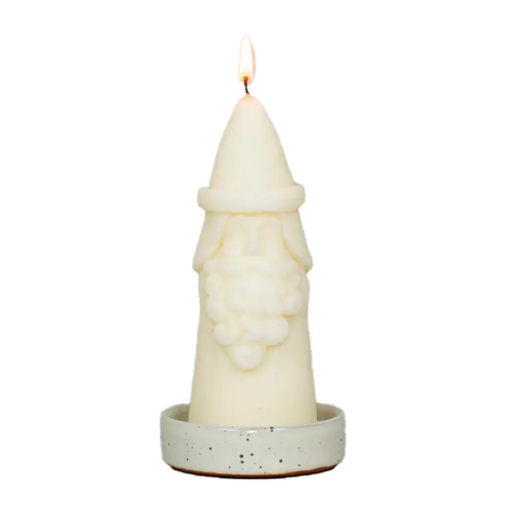 Santa Kynttilä 15 cm Valkoinen