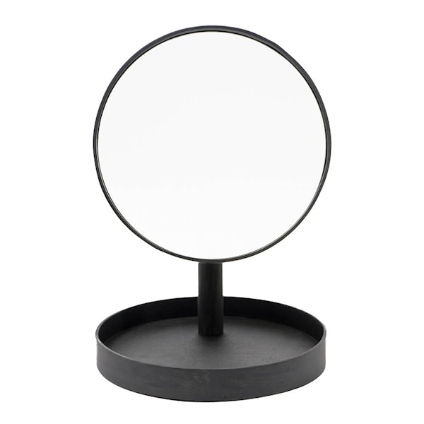 Magnify Mirror Bordsspegel med bricka 25 cm Mörk Ek