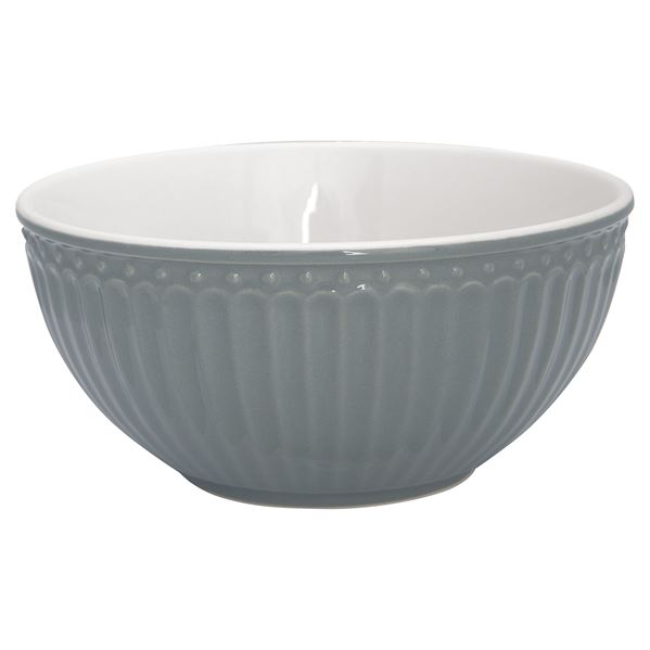 GreenGate - Alice Frukostskål 45 cl Stone Grey