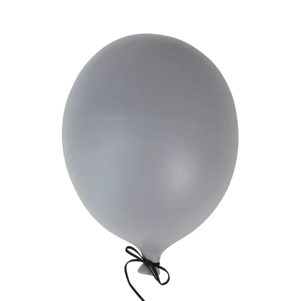 Balloon veggdekor 17x23 cm grå