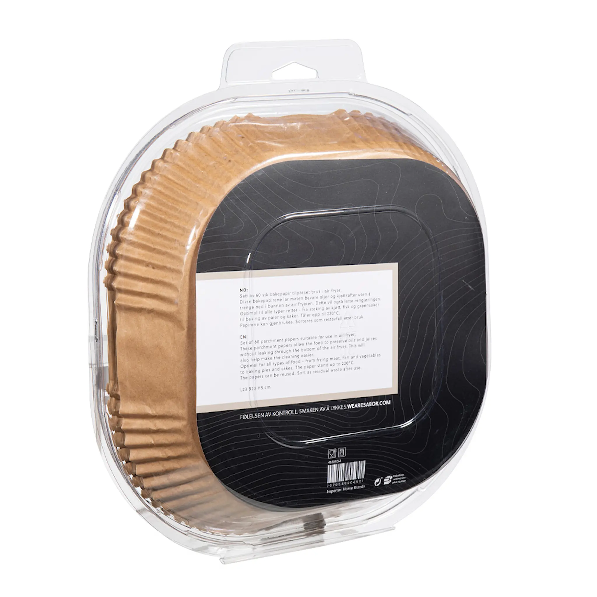 Sabor Ultimate Airfryer leivinpaperivuoka 23 cm 60 kpl