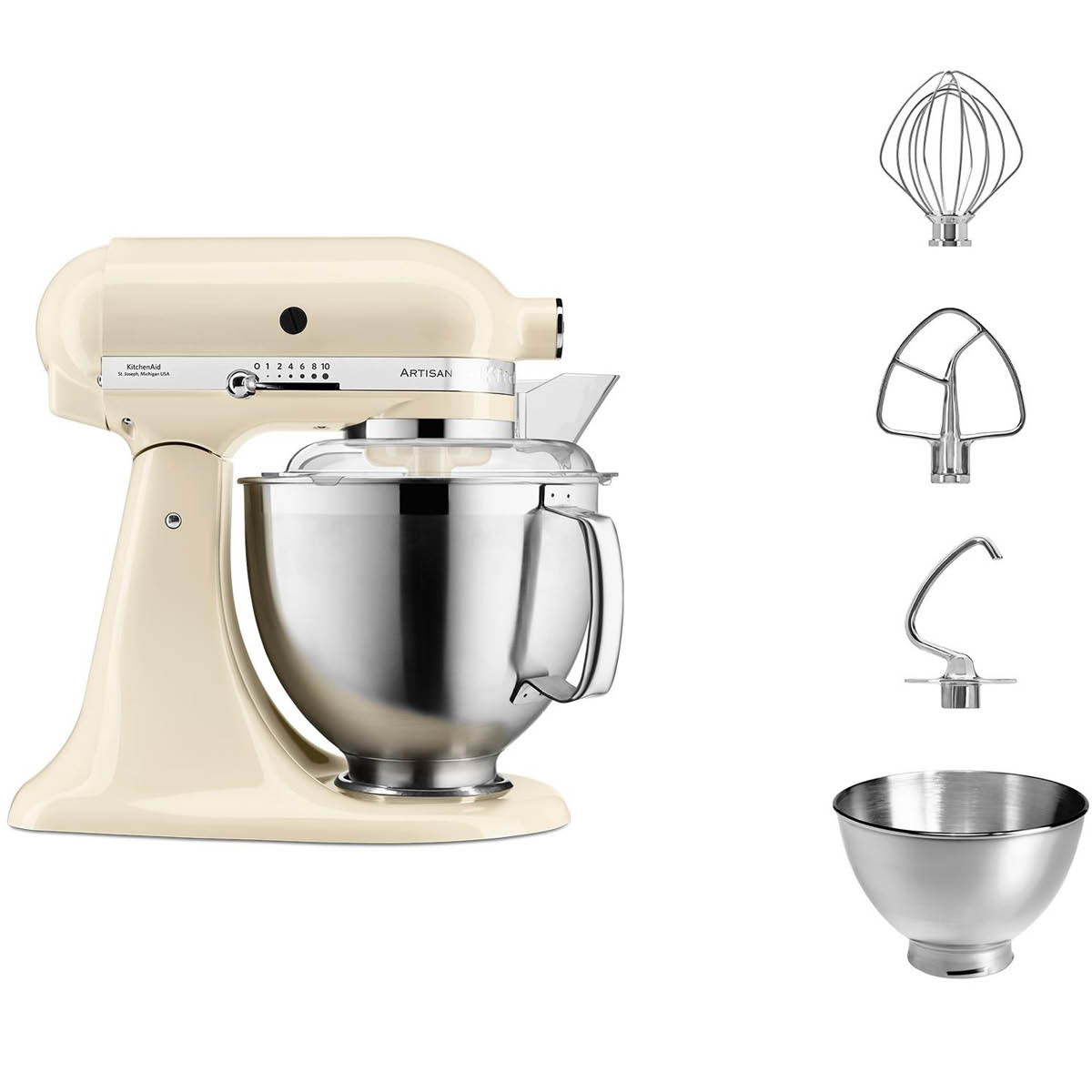 KitchenAid – KitchenAid Artisan Köksmaskin 5KSM185PS 4,8 L Creme