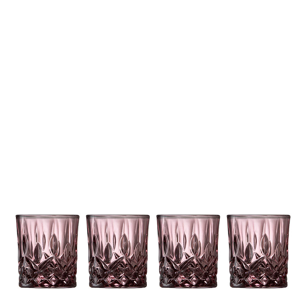 Lyngby Glas – Sorrento Shotglas 4 cl 4-pack Rosa