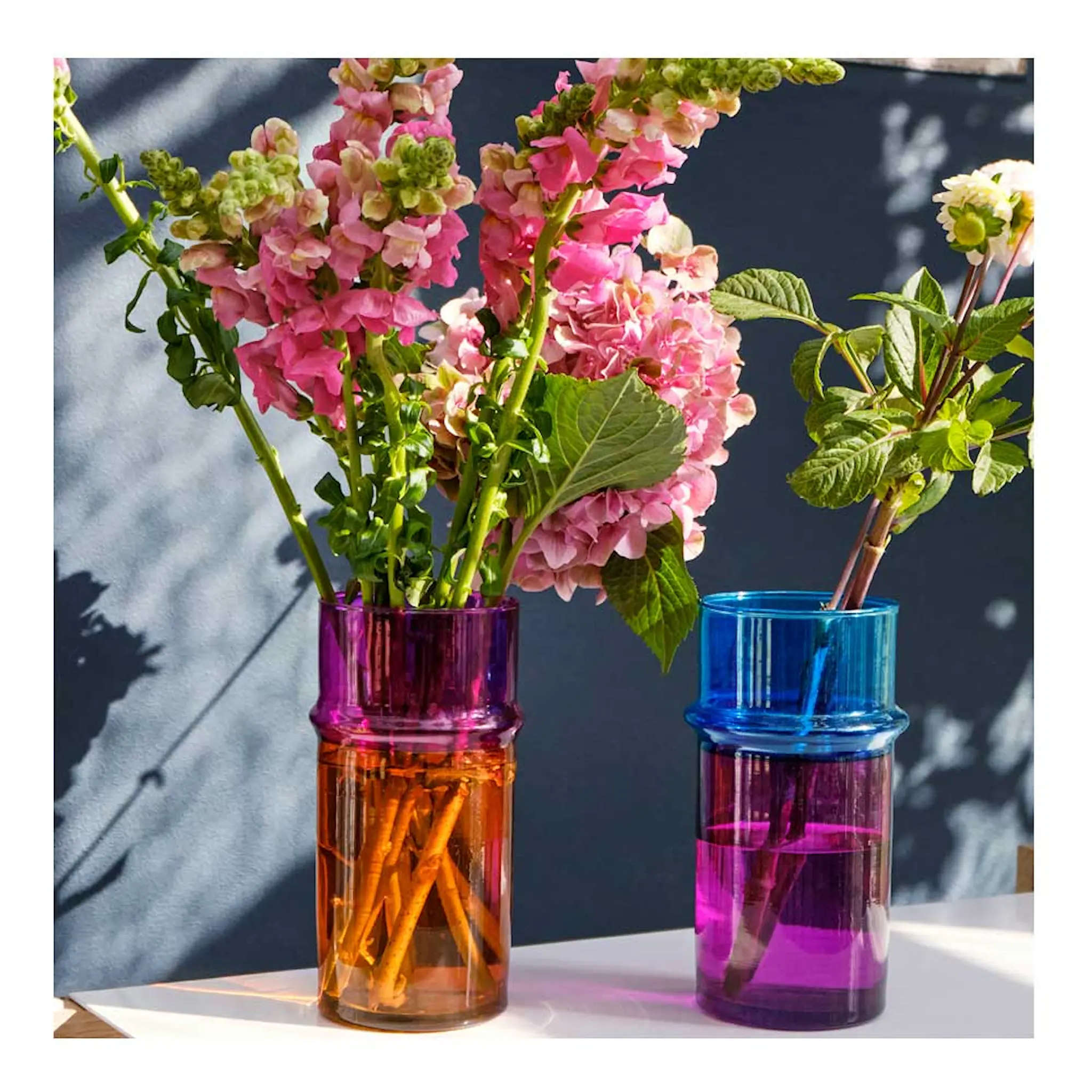 HAY Moroccan Vas 20 cm Rosa/Blå