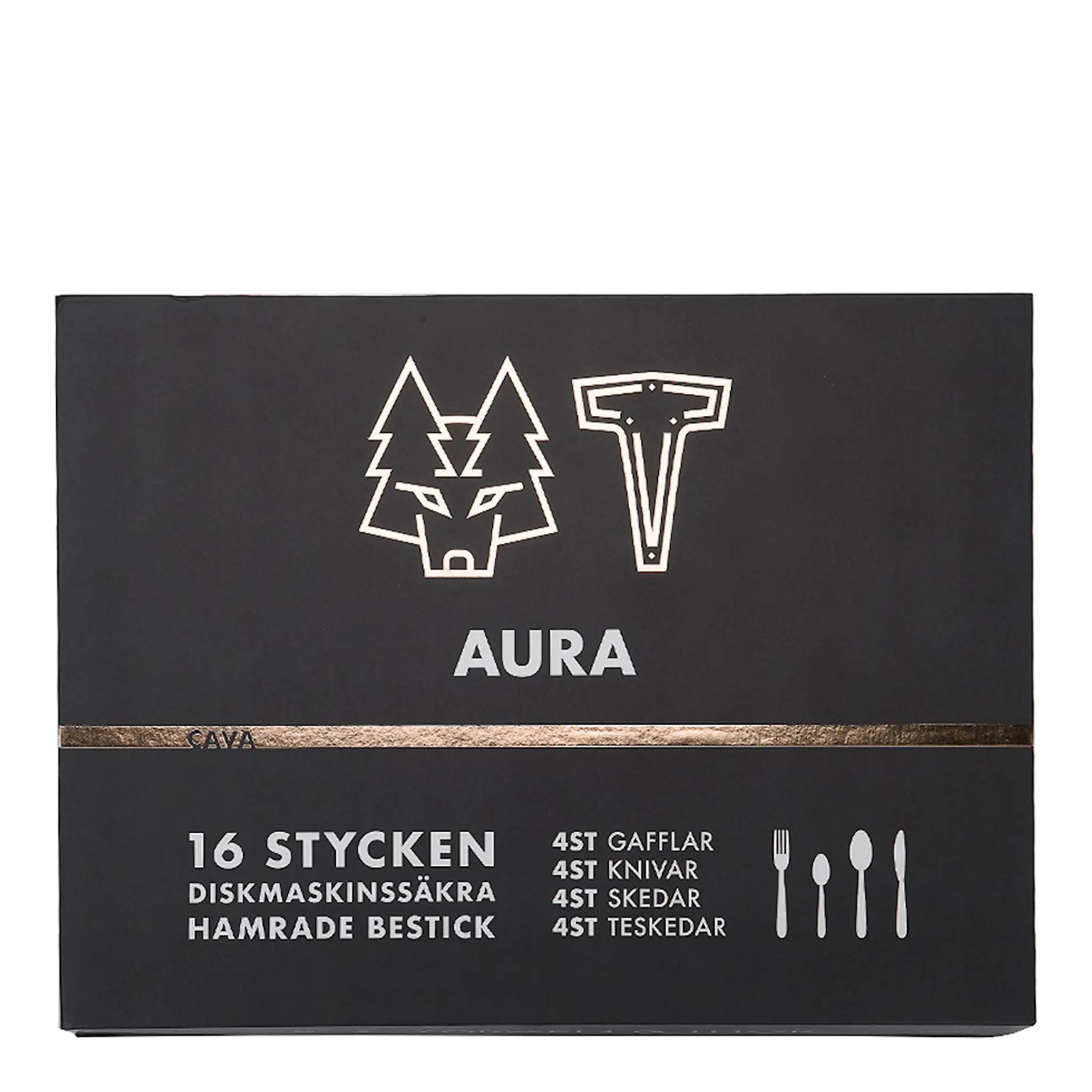Vargen & Thor Bestickset 16-delar Aura Cava