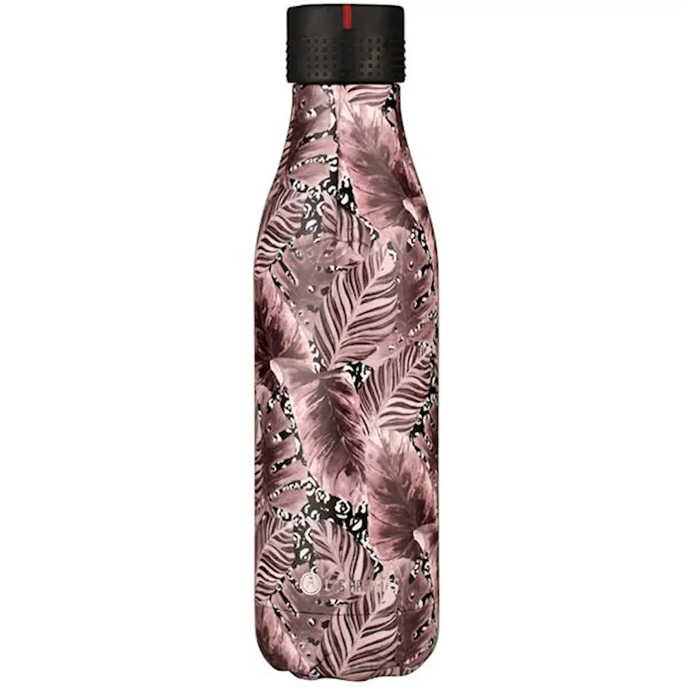 Bottle Up Design termoflaske 0,5L burgunder/hvit/svart