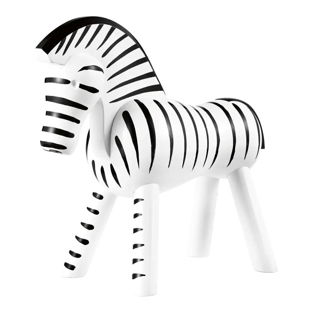 Zebra 14 cm svart/hvit