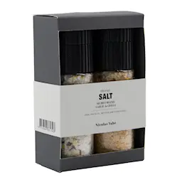 Nicolas Vahé Presentask Secret blend & Salt, Vitlök & Chili Klar