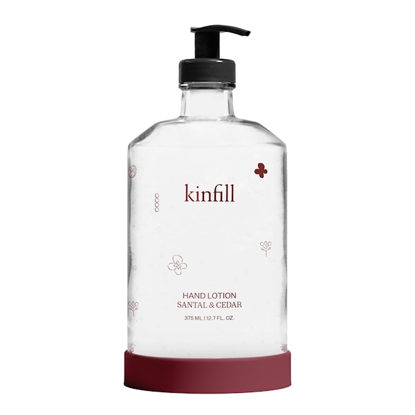 Handkräm med glasdispenser 375 ml santal & cedar