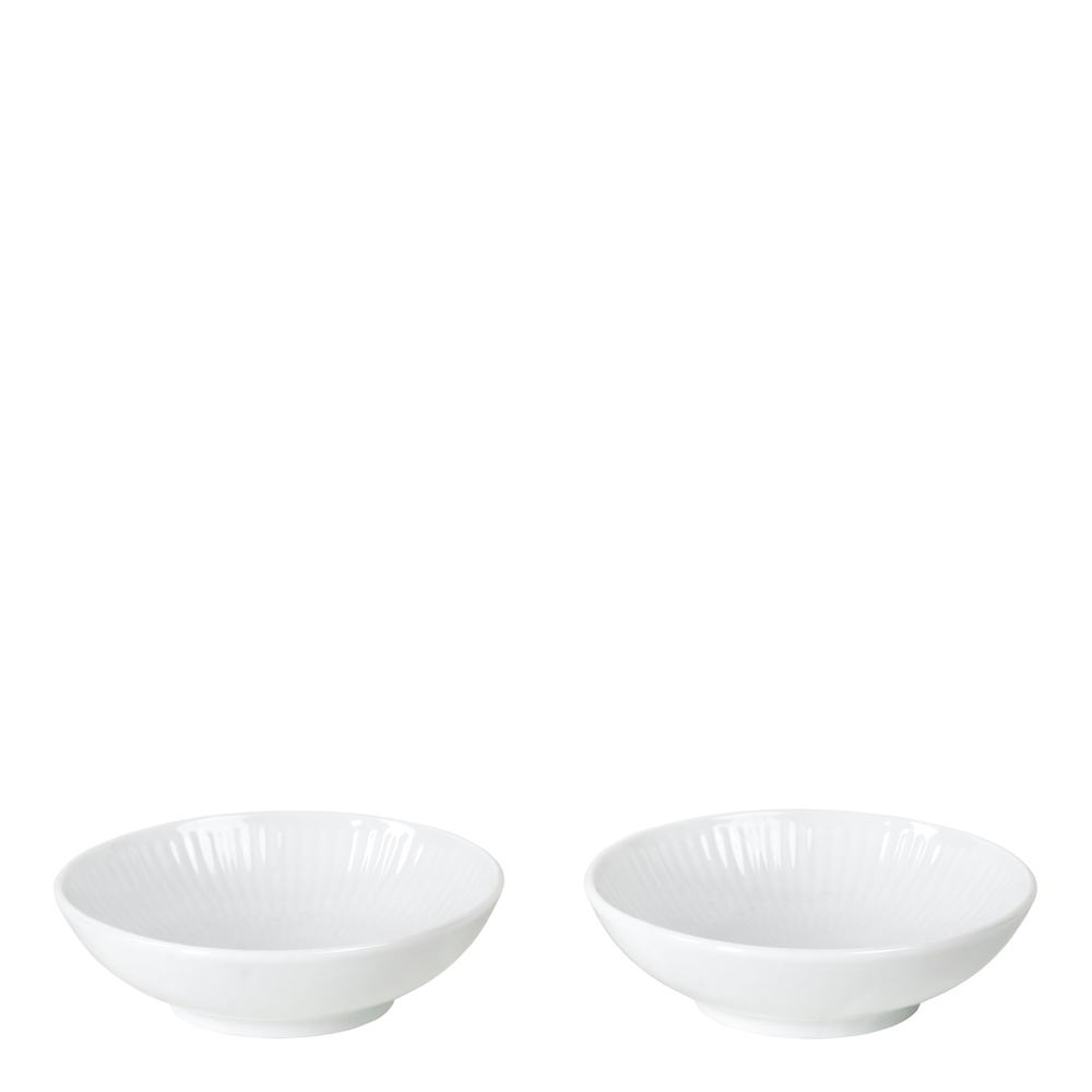 Royal Copenhagen – White Fluted Dippskål 9 cl 2-pack