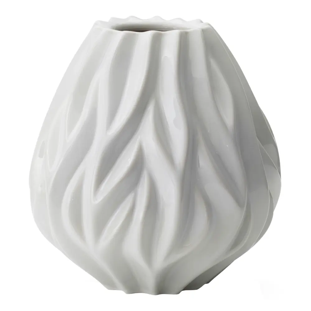 Flame vase 19 cm hvit