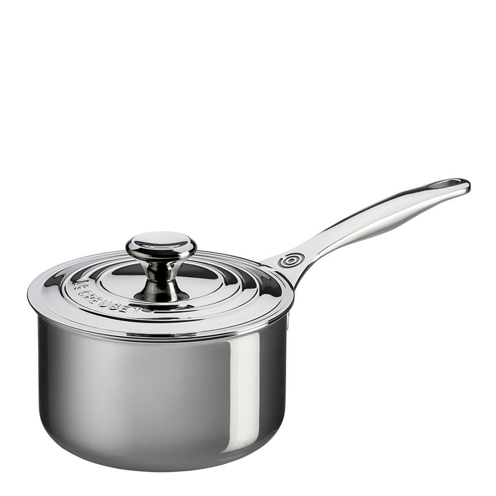 Le Creuset – 3-Ply New Generation Kastrull med lock 1,9 L 16 cm