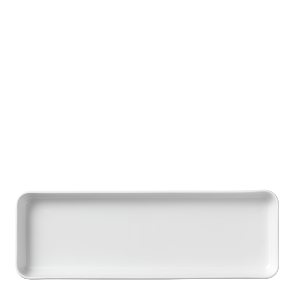 Royal Copenhagen – White Fluted Fat 36×12,5 cm rektangulärt