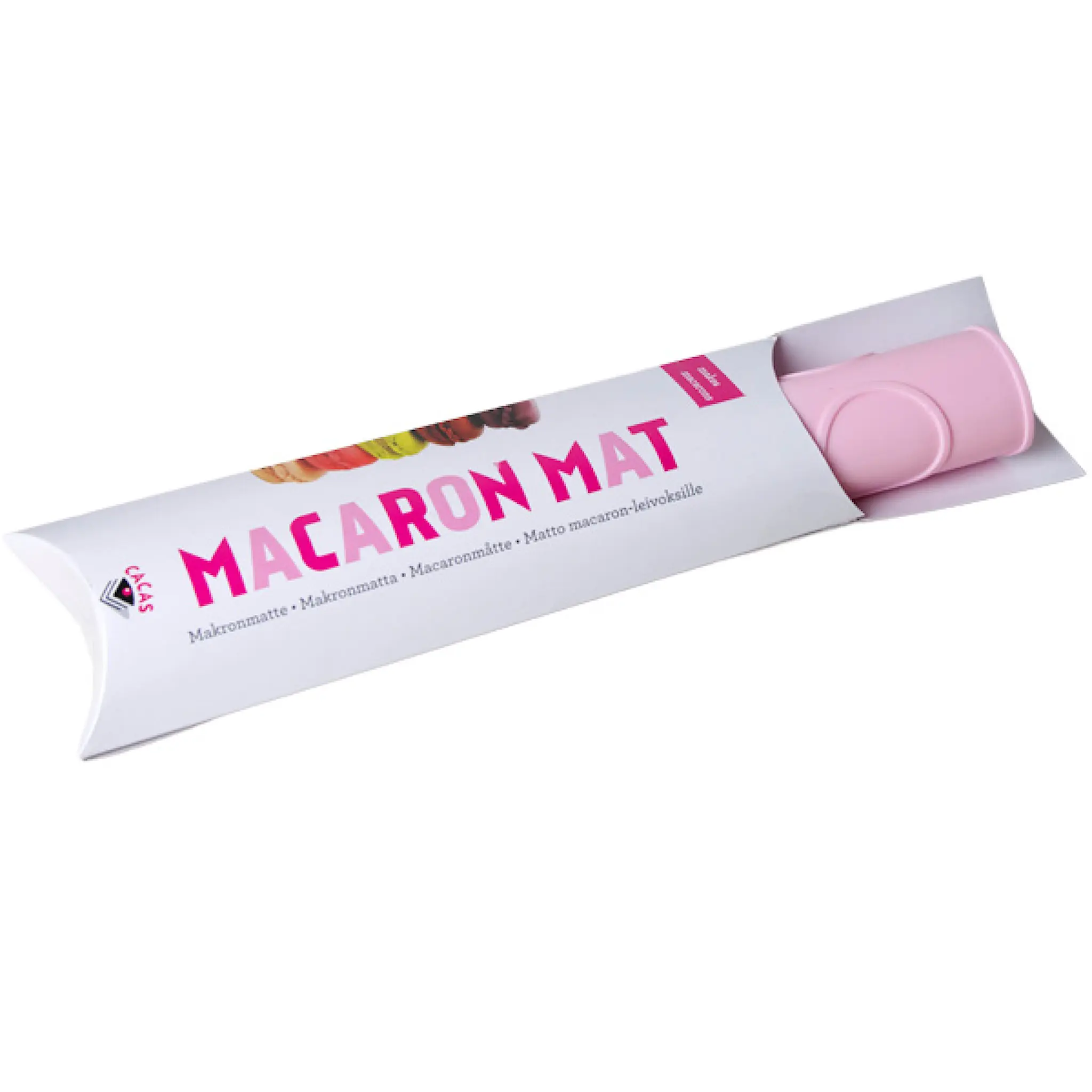 Cacas Macaron silikonmatte for 48 makroner rosa
