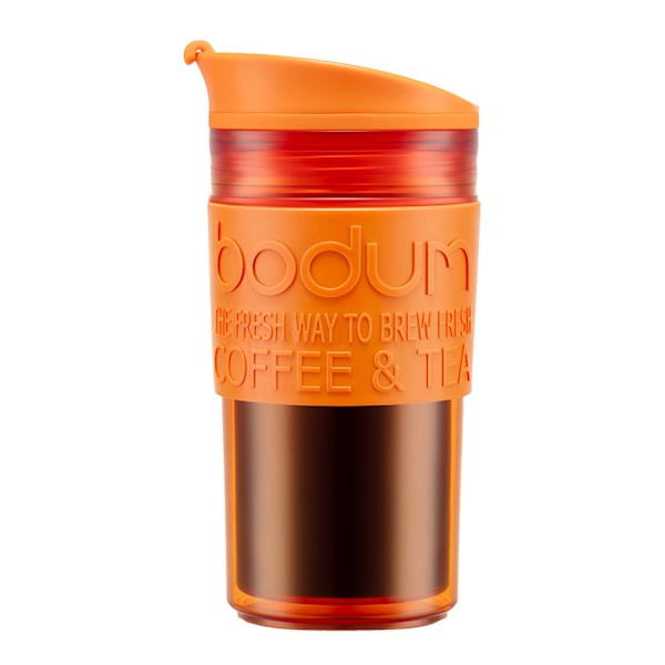 Travel Mug resebägare 35 cl dubbelvägg orange