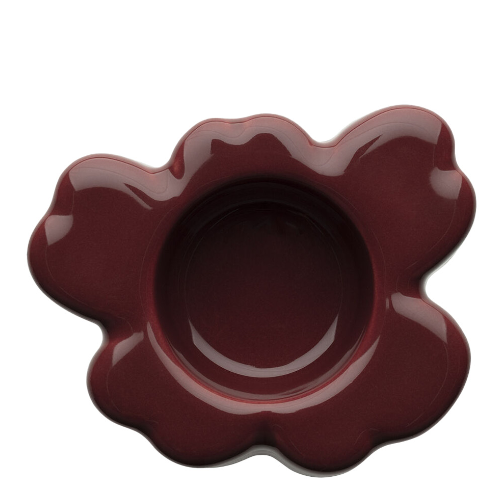 Marimekko – Unikko värmljushållare 3×10 cm reddisch brown