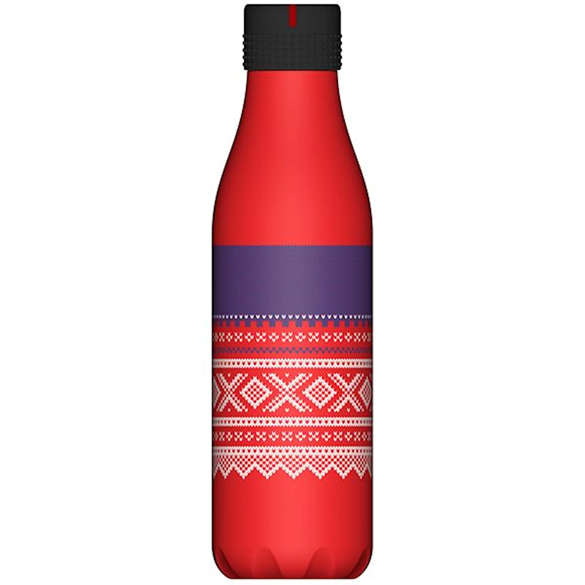 Les Artistes Bottle Up Marius termoflaske 0,5L rød/blå/hvit