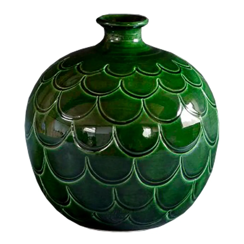 Misty vase rund 23 cm grønn emerald