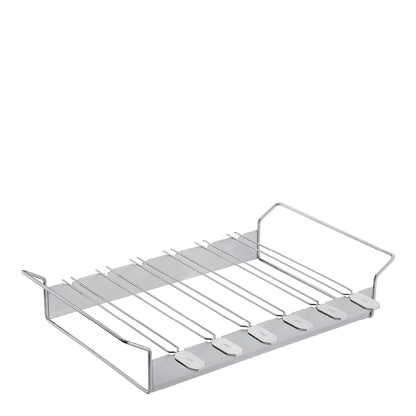 Grillspet med stativ 6-pack 33 cm Stål