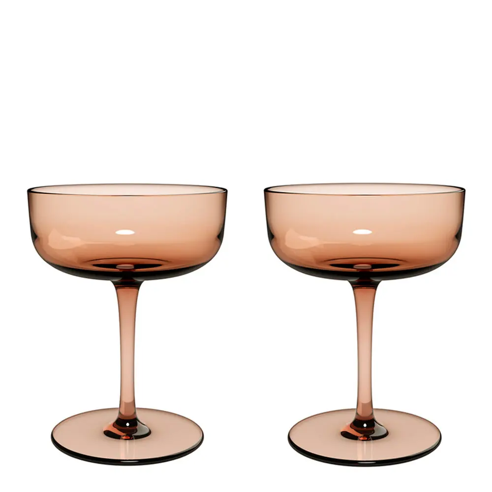 Champagneglass coupe 10 cl 2 stk clay