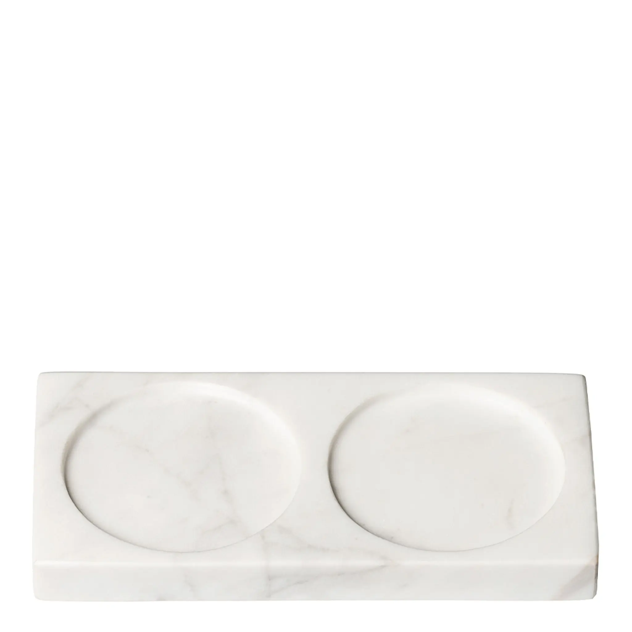 CrushGrind Tabletopper brikke for kverner 15 cm hvit marmor