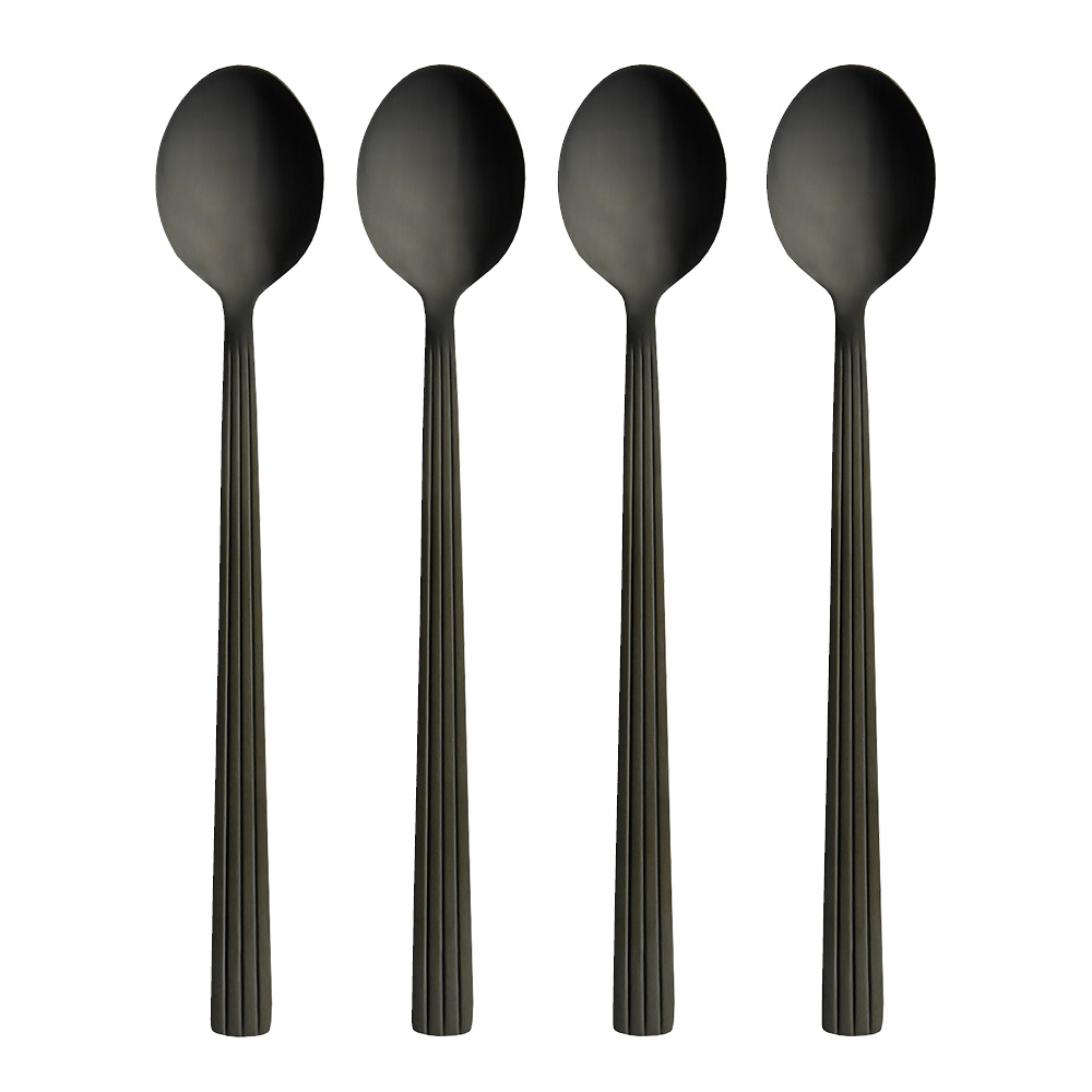 Aida - Raw Cutlery Cafe Latte Lusikka 21,6 cm 4 kpl Matte Black